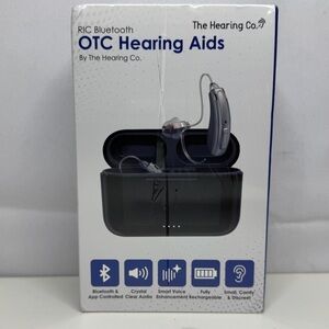 RIC Bluetooth Hearing Aids – App Controlled, Rechargeable, Unopened Box